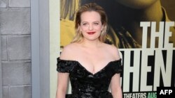 La actriz Elisabeth Moss en el estreno mundial de "The Kitchen", en el TCL Chinese Theatre, en Hollywood, California.